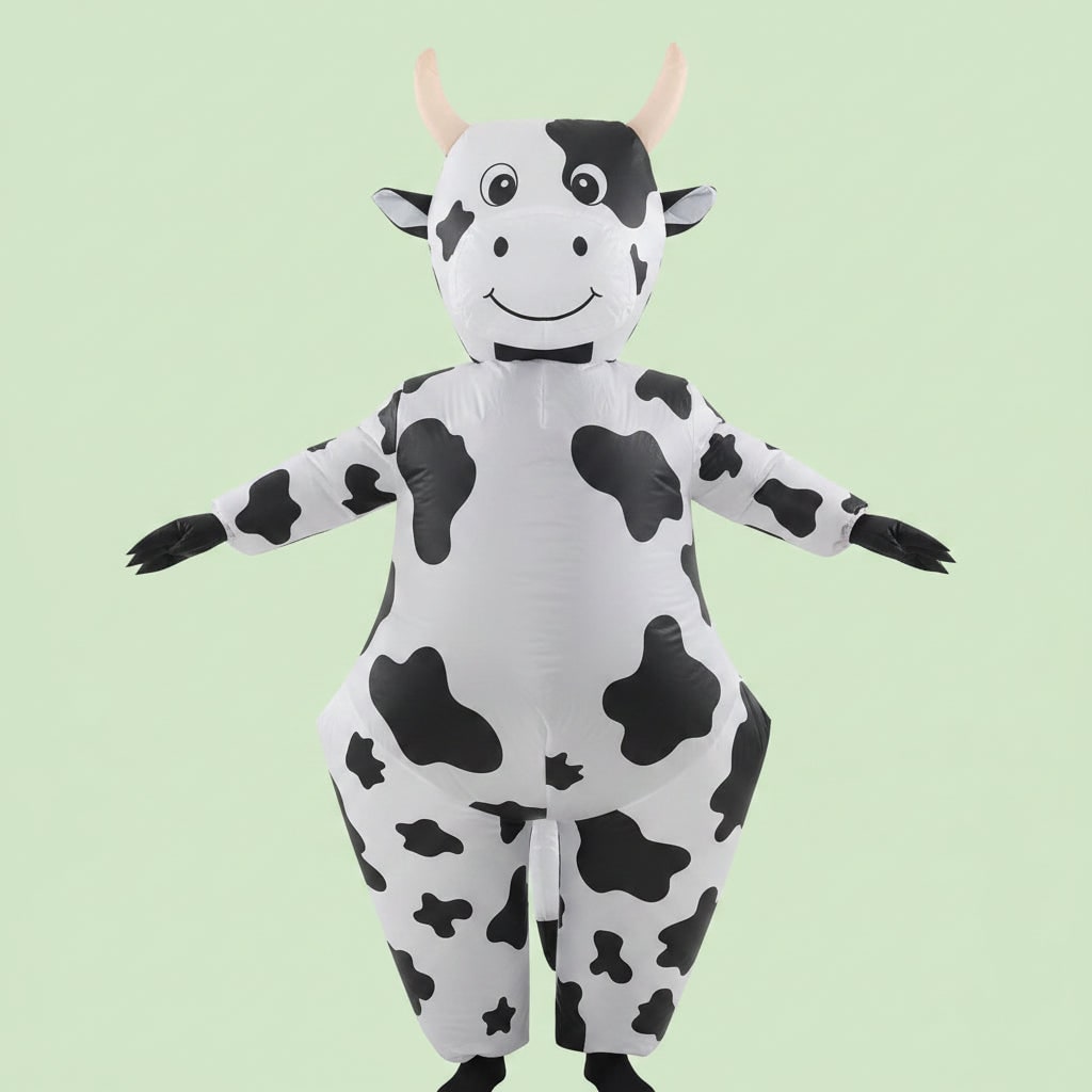 Halloween Inflatable Cow Costume for Funny Full Body Animal Suit Youth