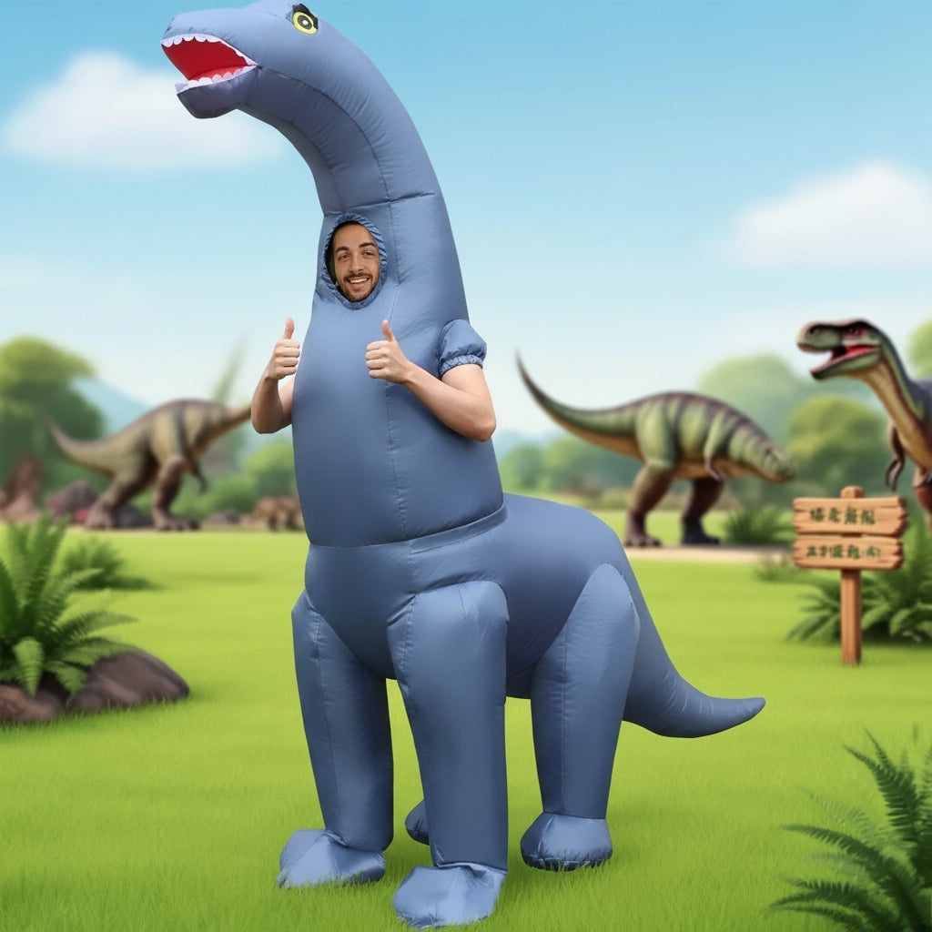 Halloween Inflatable Dinosaur Costume for Youth and Funny Party Funniest