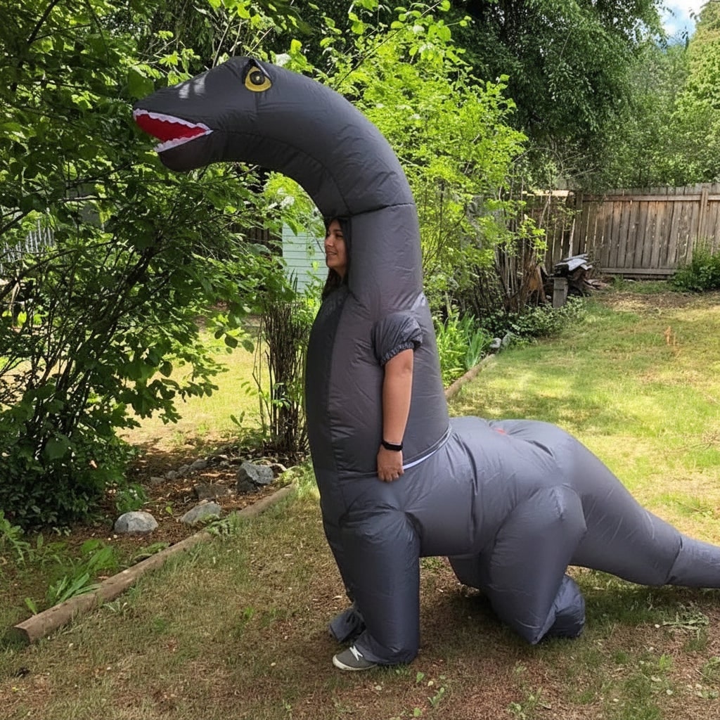 Halloween Inflatable Dinosaur Costume for Youth and Funny Party Funniest
