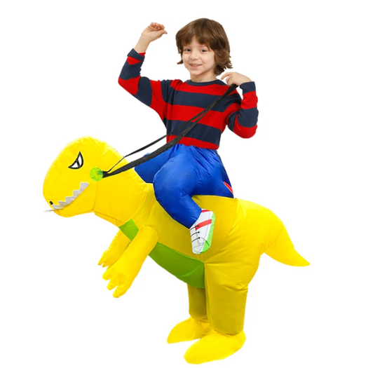 Halloween Inflatable Dinosaur Costume Outfit Suit with Built-In Fan for Party