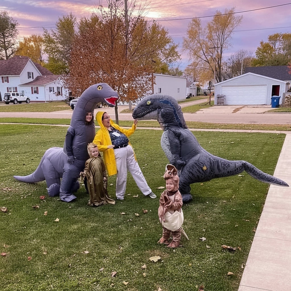 Halloween Inflatable Dinosaur Costume Suit for Youth