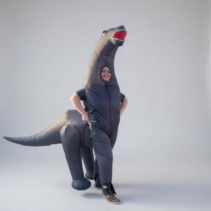 Halloween Inflatable Dinosaur Costume with Long Neck and Suit Design