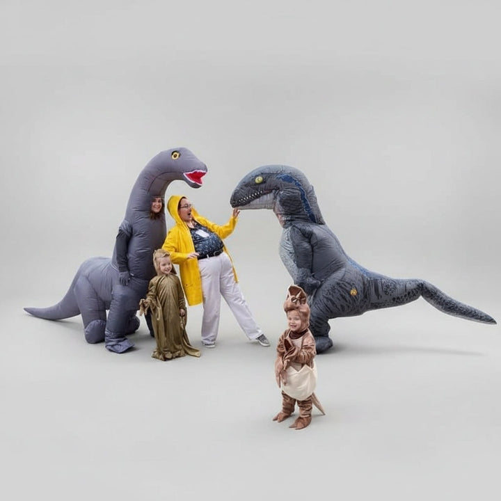 Halloween Inflatable Dinosaur Costume with Long Neck and Suit Design