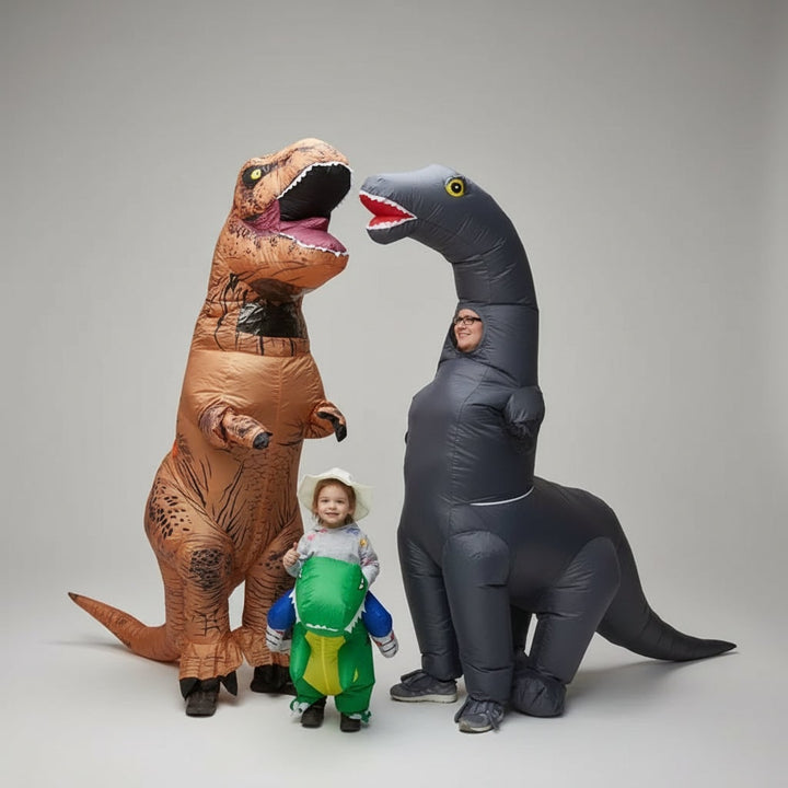 Halloween Inflatable Dinosaur Costume with Long Neck and Suit Design