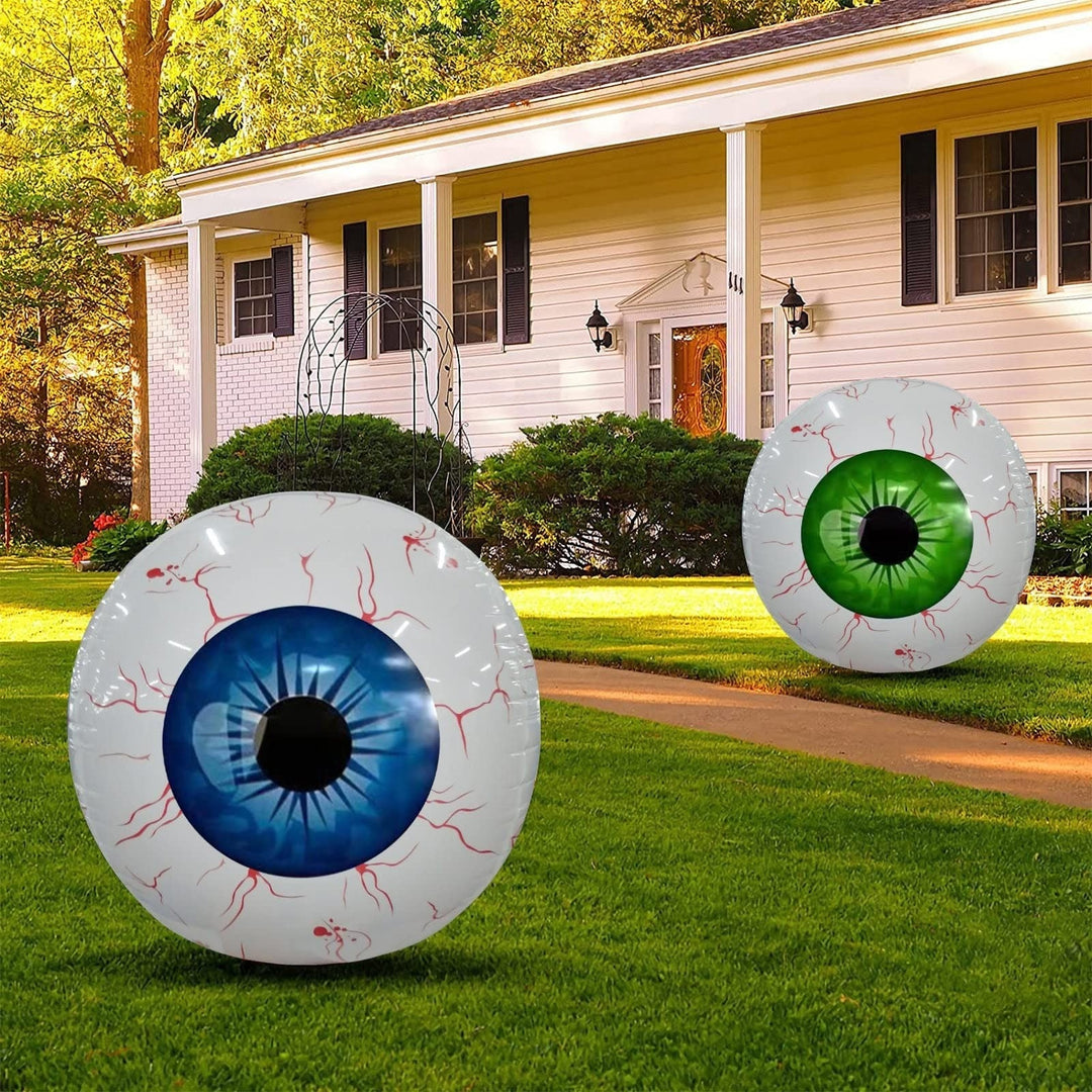 Halloween Inflatable Eyeball Balloon Outdoor Yard Decoration with Bloodshot Design