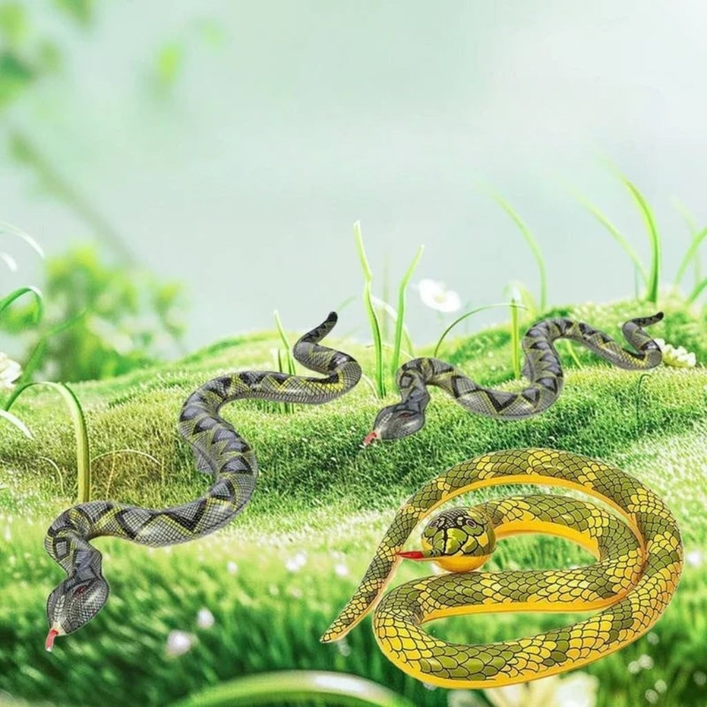 Halloween Inflatable Rubber Boa Snake Toy Water Stuffed Animal Decoration Radio Controlled