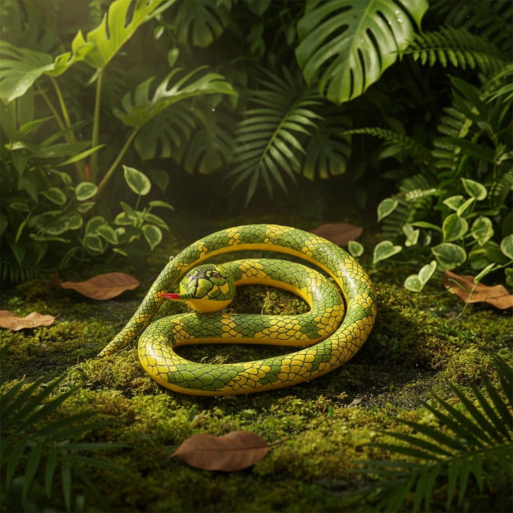 Halloween Inflatable Snake Prop for Outdoor Garden Yard Party Decoration