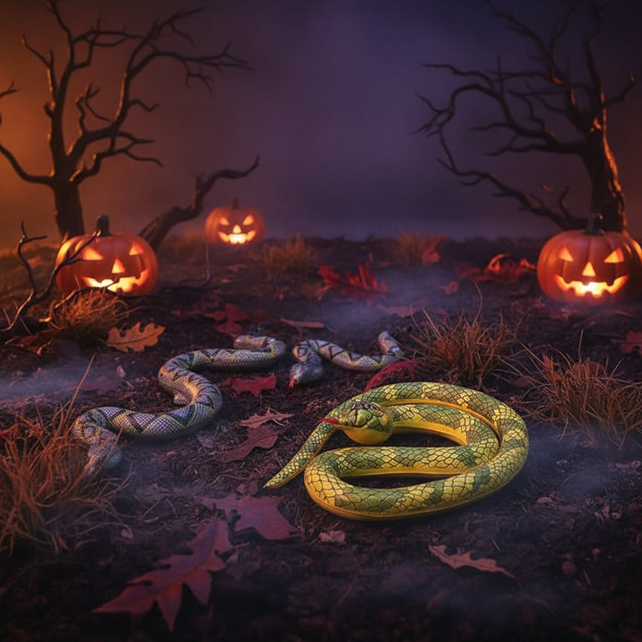 Halloween Inflatable Snake Prop for Outdoor Garden Yard Party Decoration