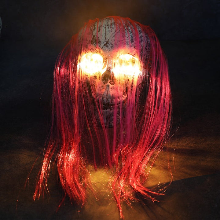 Halloween Lawn Stakes Outdoor Skeleton Decorations LED Light-Up Arm Props for Yard Garden