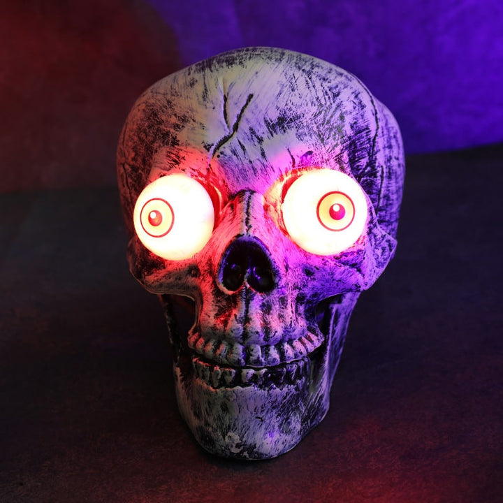 Halloween Lawn Stakes Outdoor Skeleton Decorations LED Light-Up Arm Props for Yard Garden