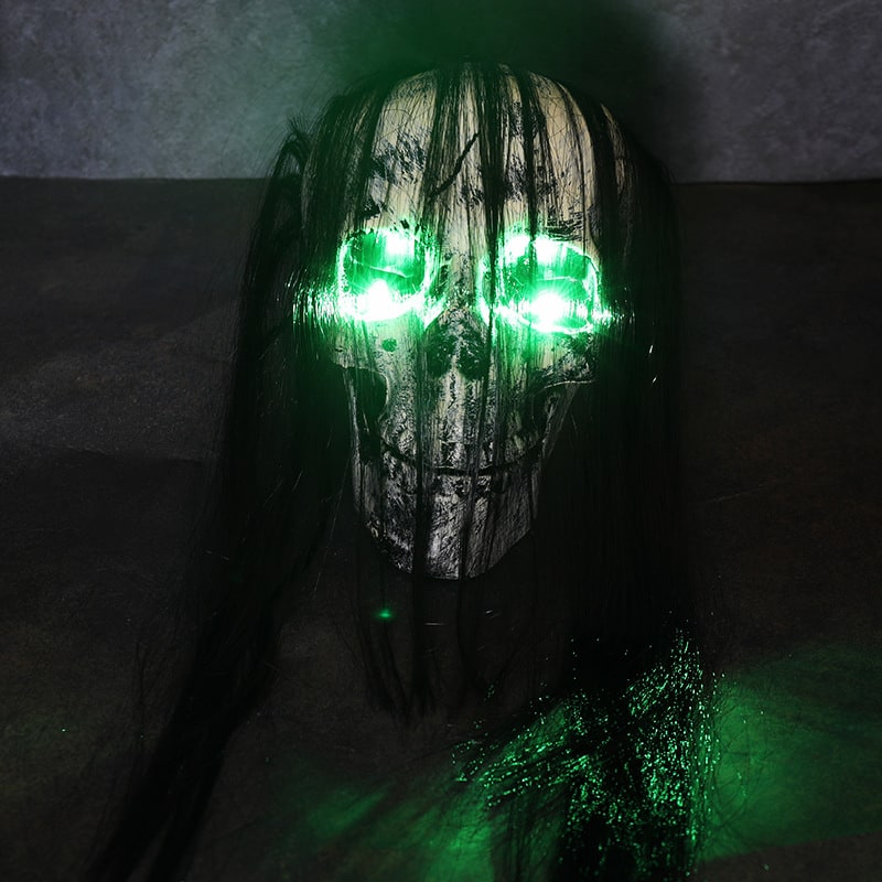 Halloween Lawn Stakes Outdoor Skeleton Decorations LED Light-Up Arm Props for Yard Garden