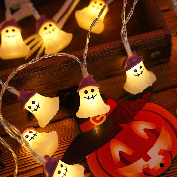 Halloween LED String Lights Battery Operated Outdoor Decoration for Patio and Party