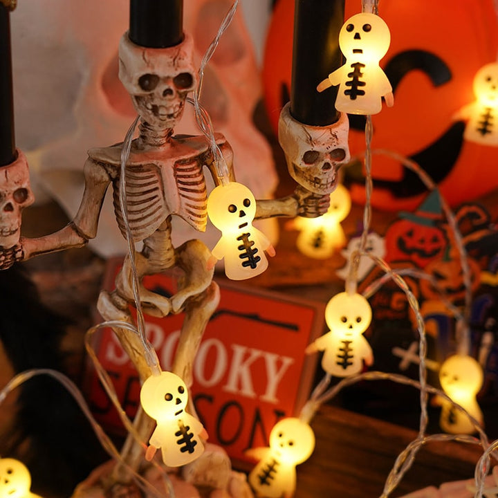Halloween LED String Lights Battery Operated Outdoor Decoration for Patio and Party