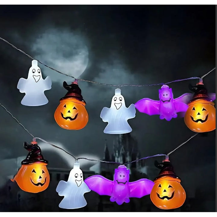 Halloween LED String Lights Battery Operated Outdoor Decoration for Patio and Party