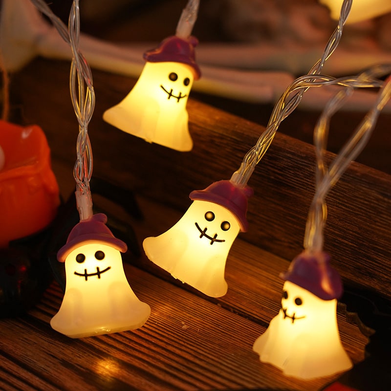 Halloween LED String Lights Battery Operated Outdoor Decoration for Patio and Party