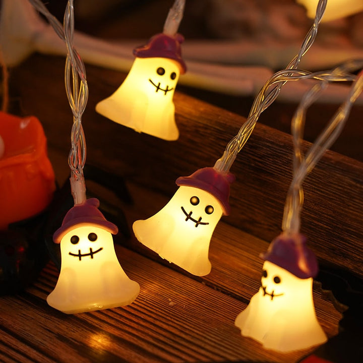 Halloween LED String Lights Battery Operated Outdoor Decoration for Patio and Party