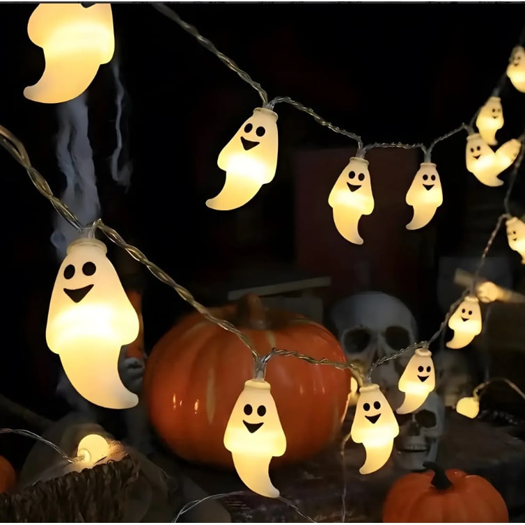 Halloween LED String Lights Battery Operated Outdoor Decoration for Patio and Party