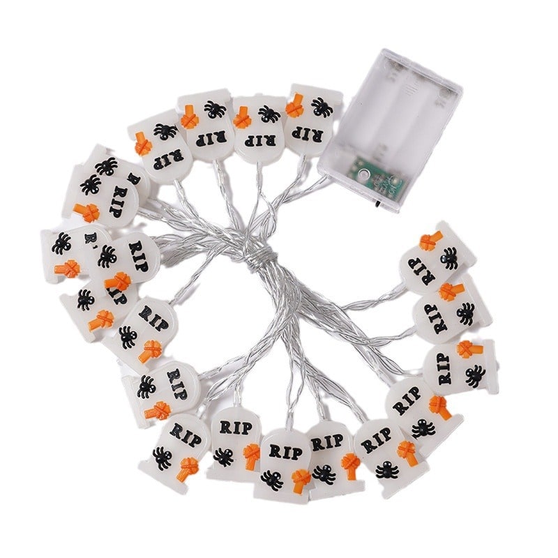 Halloween LED String Lights Battery Operated Outdoor Decoration for Patio and Party
