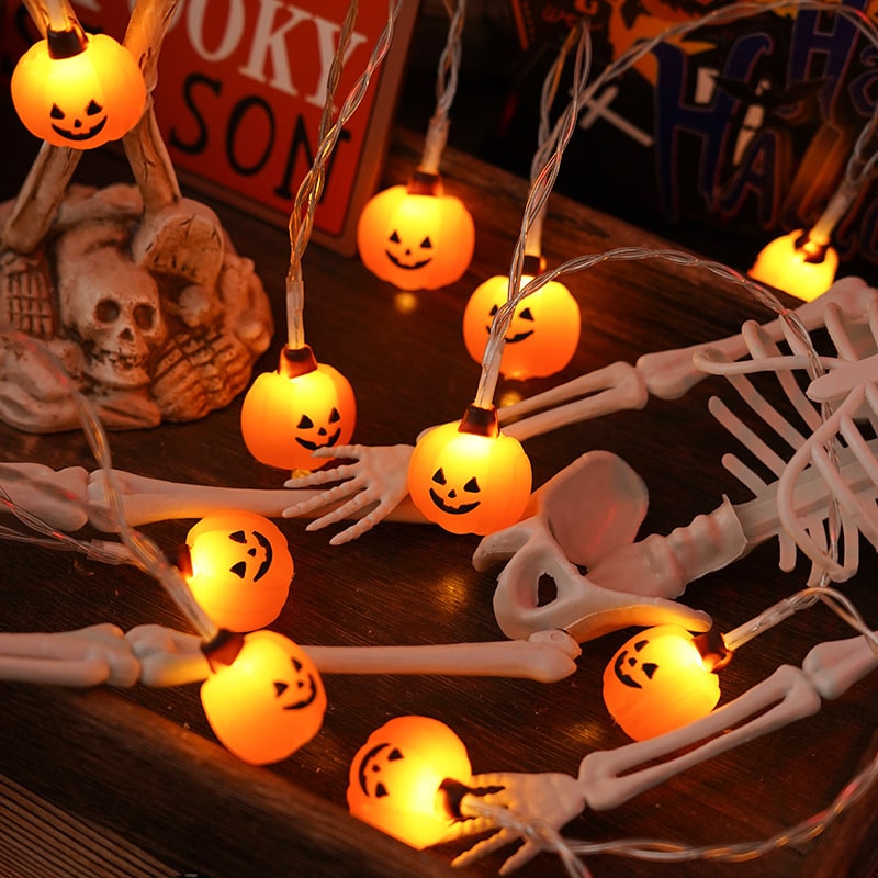 Halloween LED String Lights Battery Operated Outdoor Decoration for Patio and Party