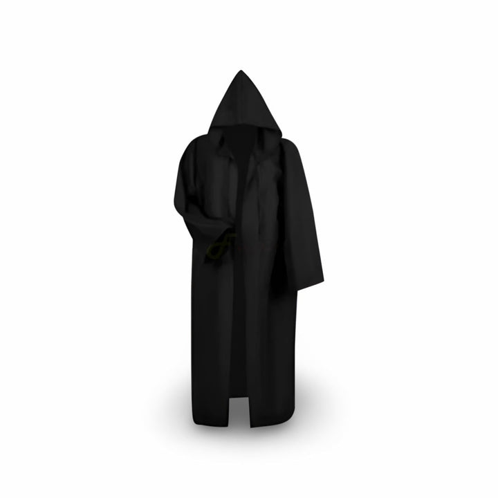 Halloween Medieval Knight Costume with Tunic and Hooded Cape for Cosplay Party