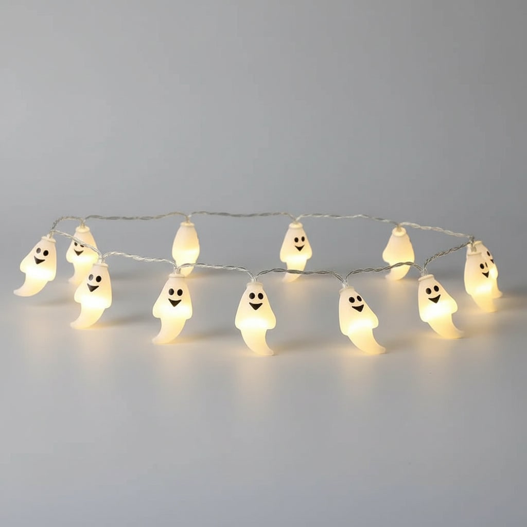 Halloween Outdoor String Lights with LED Battery Operated Novelty Covers for Patio Party Decoration