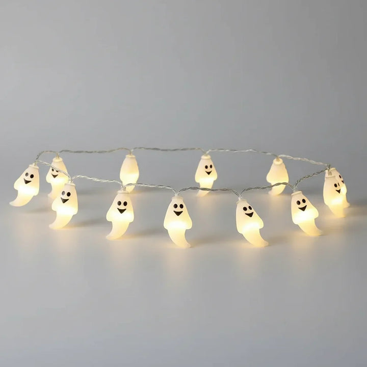 Halloween Outdoor String Lights with LED Battery Operated Novelty Covers for Patio Party Decoration