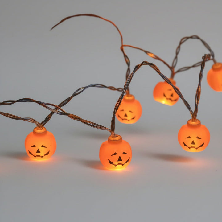 Halloween Outdoor String Lights with LED Battery Operated Novelty Covers for Patio Party Decoration
