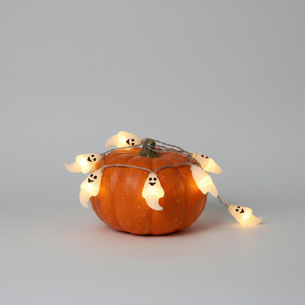 Halloween Outdoor String Lights with LED Battery Operated Novelty Covers for Patio Party Decoration