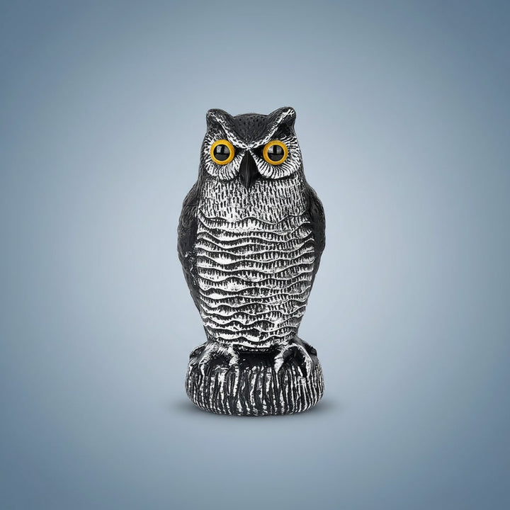 Halloween Owl Decoy Statue and Sculpture for Garden Bird Deterrent Outdoor Decoration Plastic