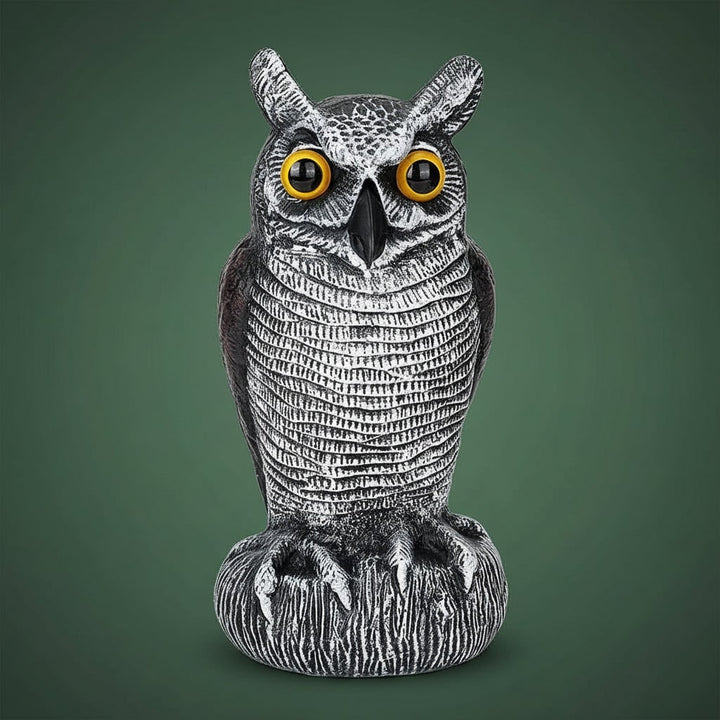 Halloween Owl Decoy Statue and Sculpture for Garden Bird Deterrent Outdoor Decoration Plastic