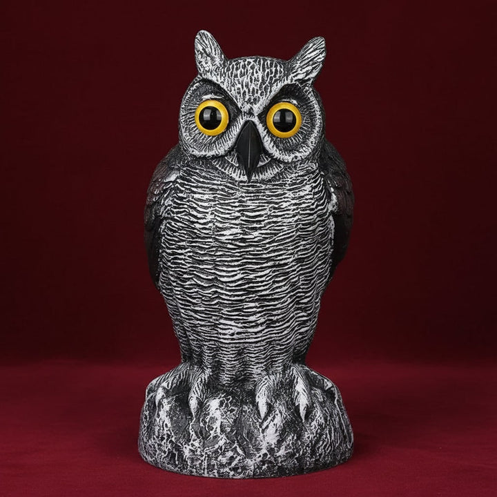 Halloween Owl Decoy Statue and Sculpture for Garden Bird Deterrent Outdoor Decoration Plastic