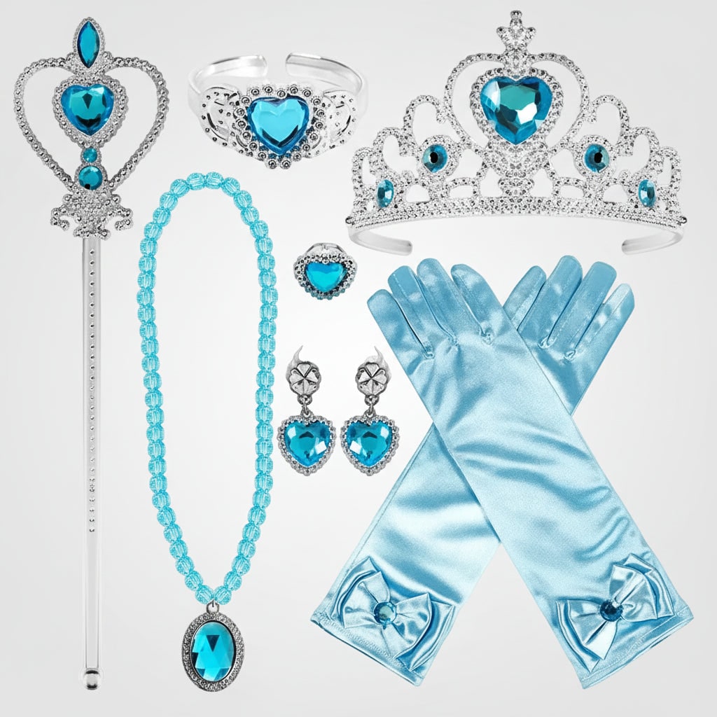 Halloween Princess Costume Dress with Tiara and Accessory Set Cat Woman