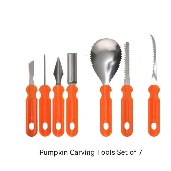 Halloween Pumpkin Carving Kit and Tools Stainless Steel with Saw Knife Scoop and Pouch