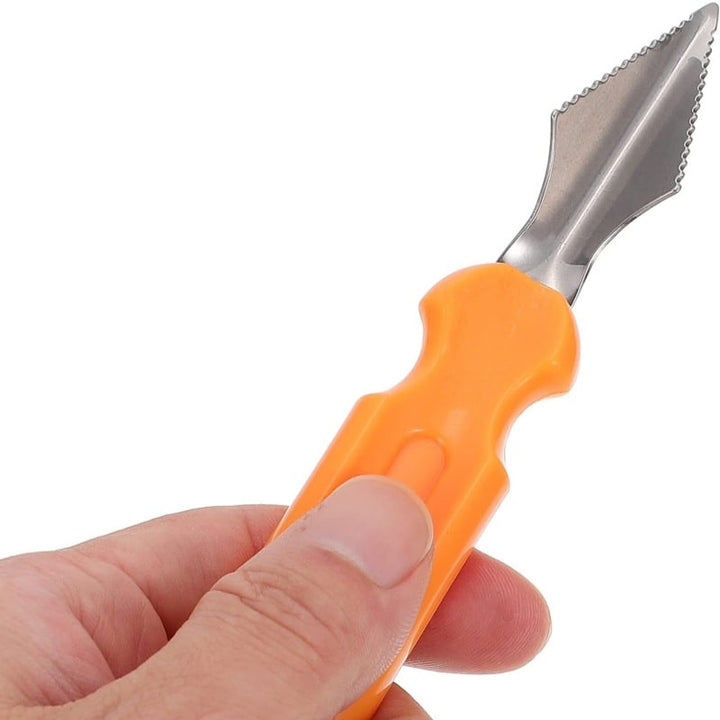 Halloween Pumpkin Carving Kit and Tools Stainless Steel with Saw Knife Scoop and Pouch