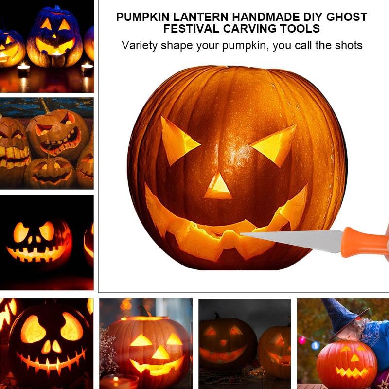 Halloween Pumpkin Carving Kit with Tools and Supplies Eight-Piece Stainless Steel Set