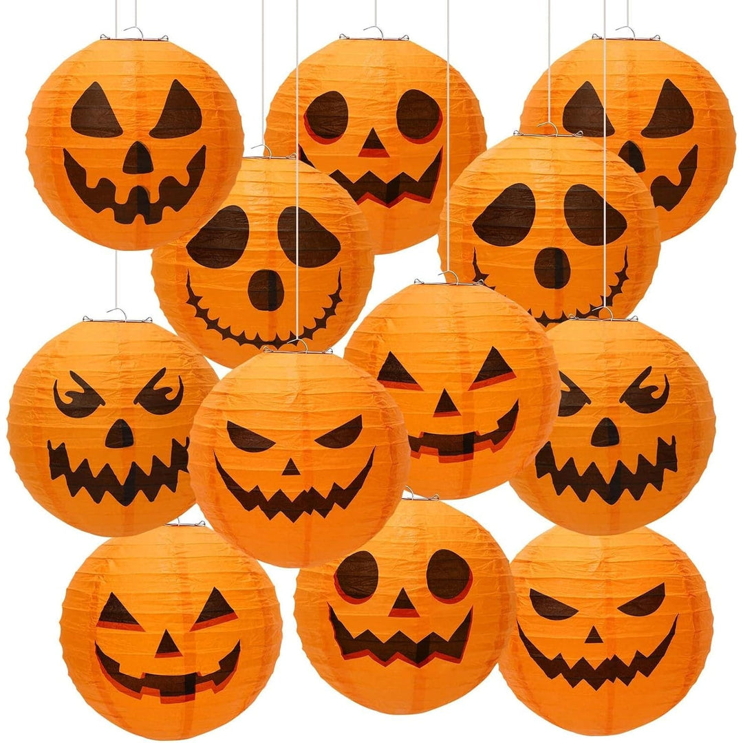 Halloween Pumpkin Paper Lanterns with Jack O&