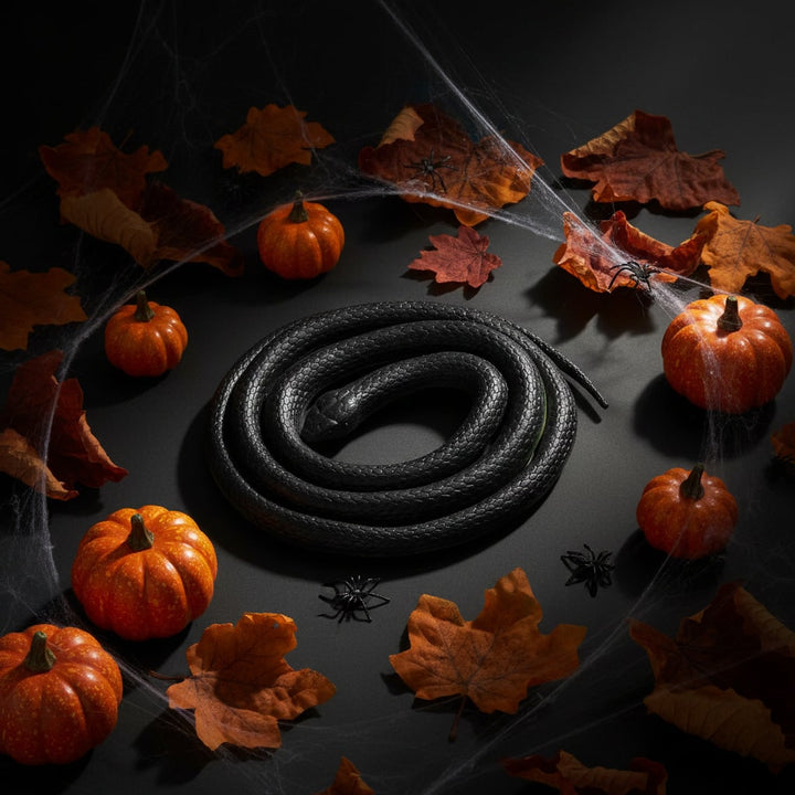 Halloween Realistic Rubber Toy Snake Prank Decoration Flexible 51 Inch Fidget