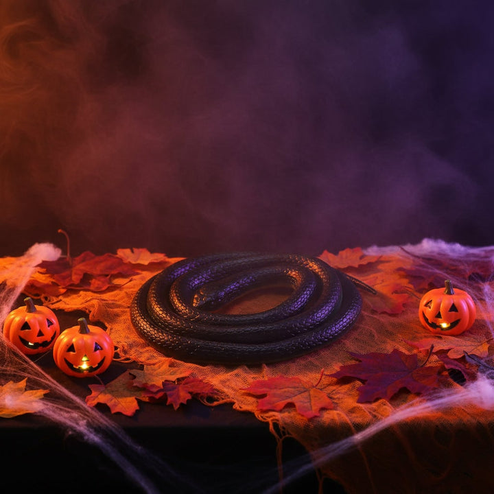 Halloween Realistic Rubber Toy Snake Prank Decoration Flexible 51 Inch Fidget