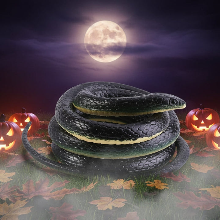 Halloween Realistic Rubber Toy Snake Prank Decoration Flexible 51 Inch Fidget