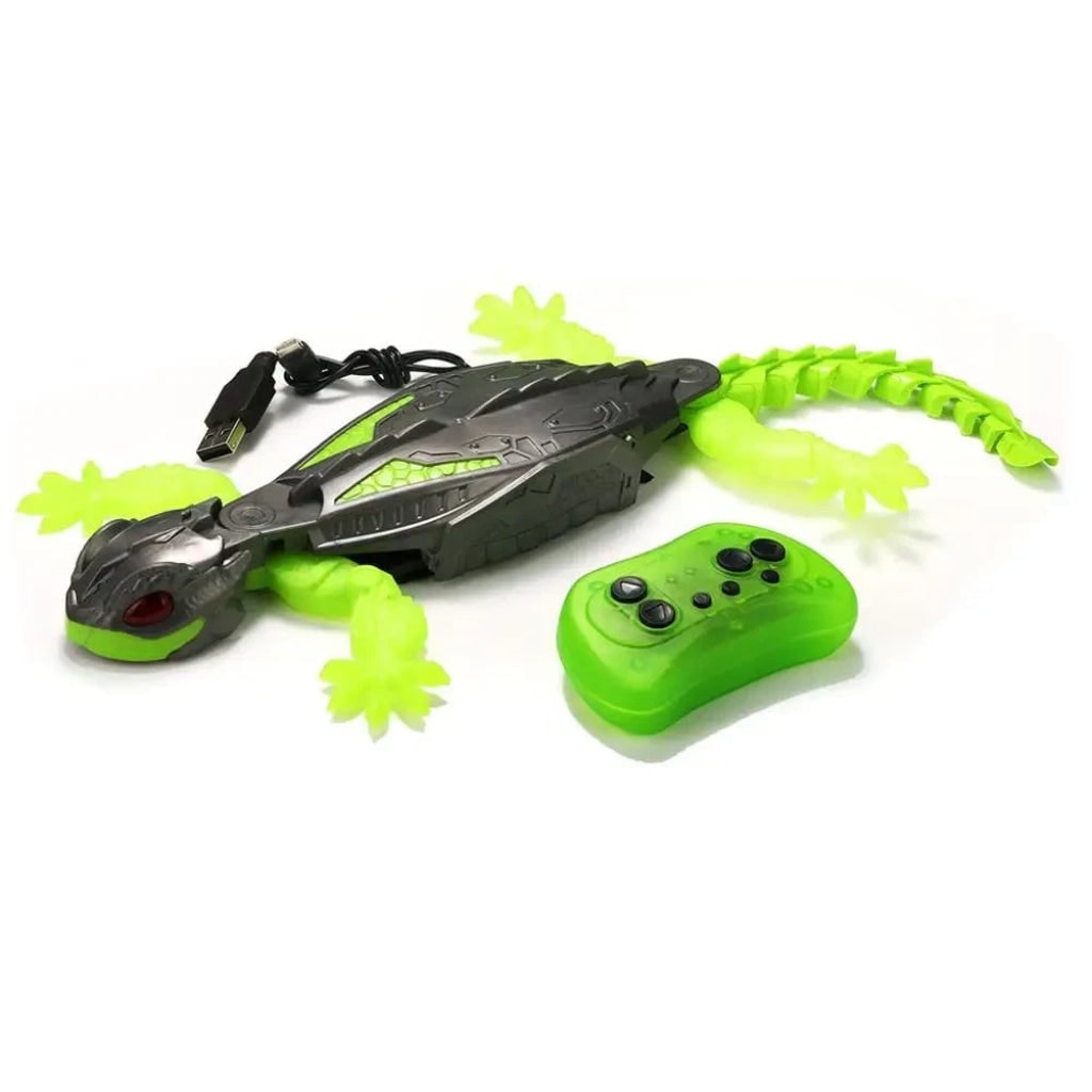 Halloween Remote Control Spider Toy with LED Eyes and Wall-Climbing Suction