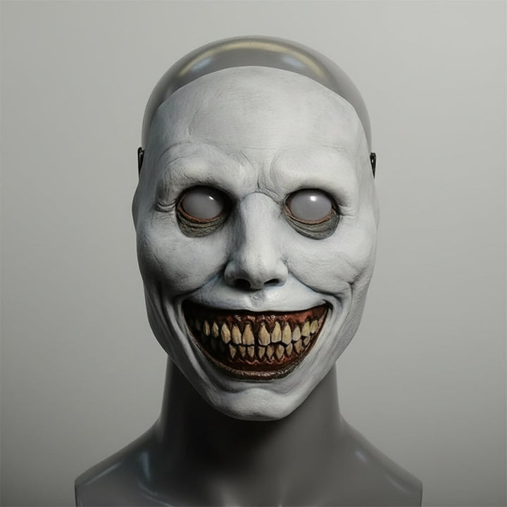 Halloween Scary Face Mask with Latex Horror Design and LED for Cosplay Party