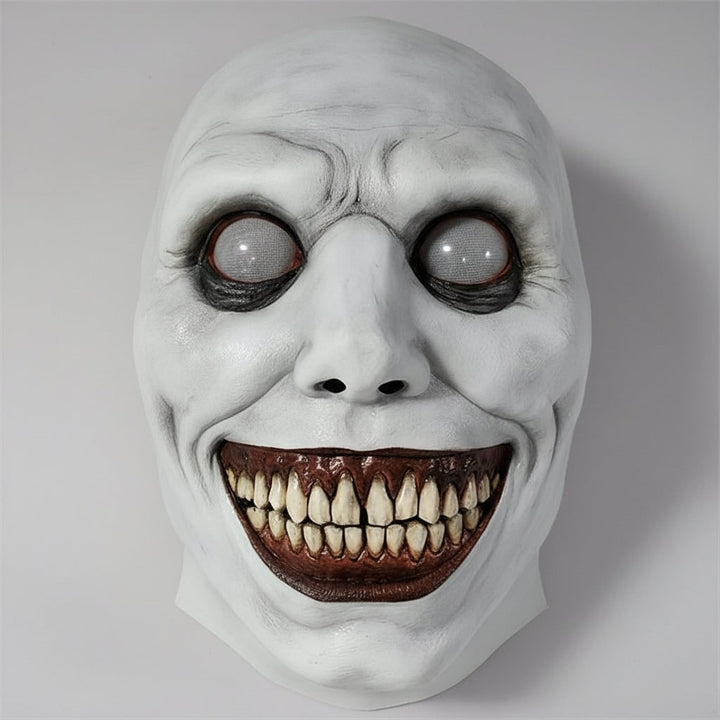 Halloween Scary Face Mask with Latex Horror Design and LED for Cosplay Party
