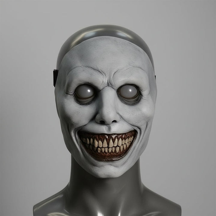 Halloween Scary Face Mask with Latex Horror Design and LED for Cosplay Party