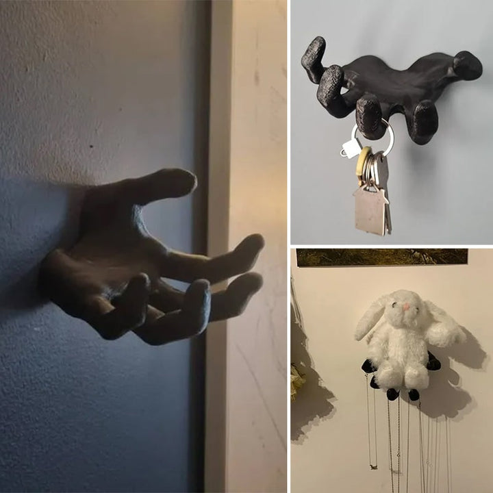 Halloween Scary Hand Wall Hook Coat Hanger for Keys and Jewelry Chain Holder