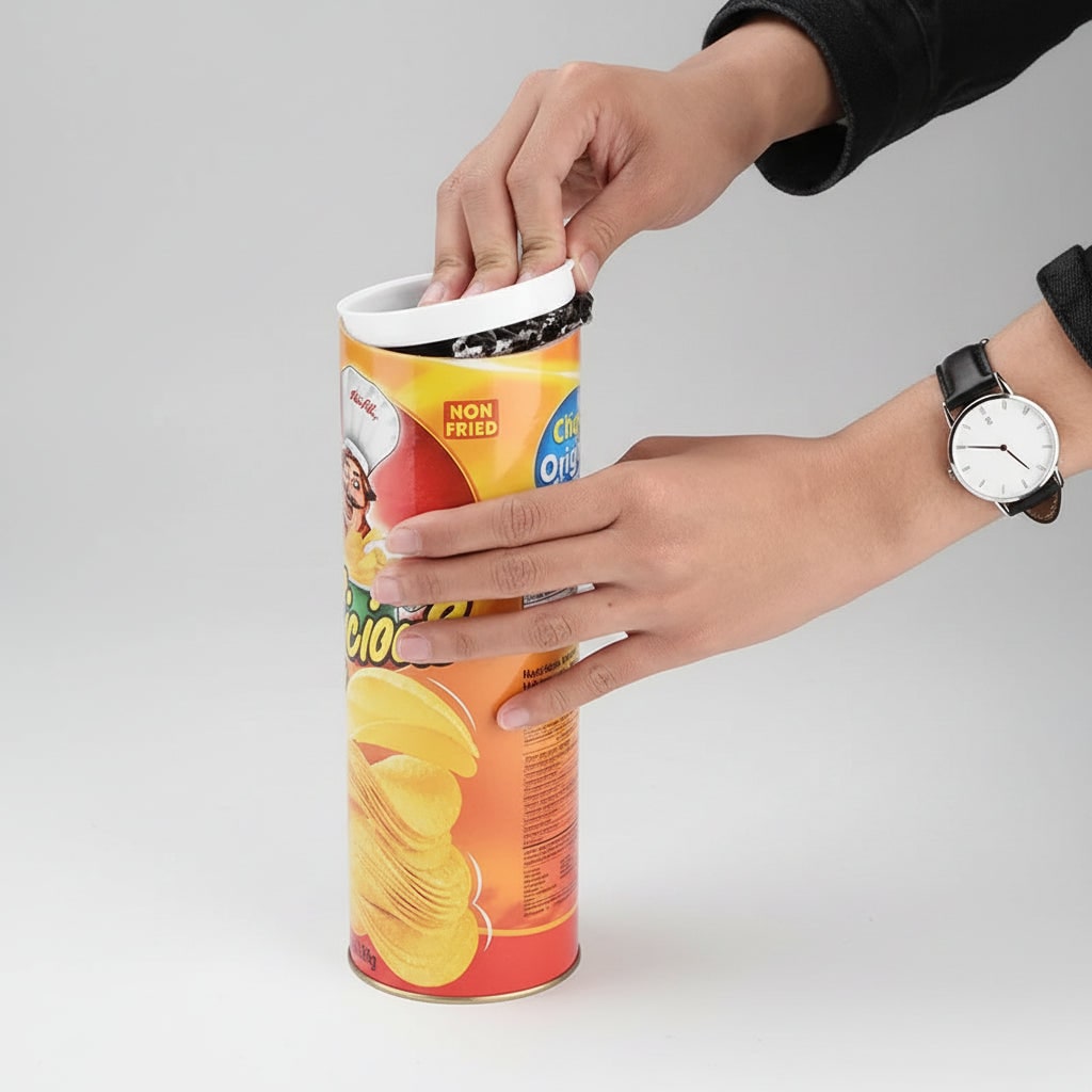 Halloween Snake in a Can Fake Prank Toy with Spring-Loaded Pop-Out Surprise for Party