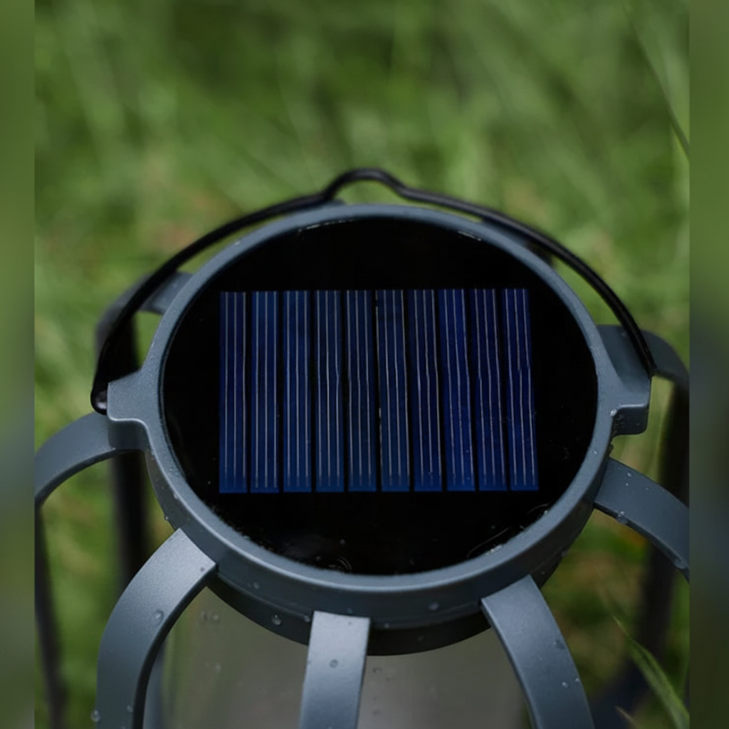 Halloween Solar Lantern with Flickering Flame Effect and Powered Outdoor Lights for Yard Decoration