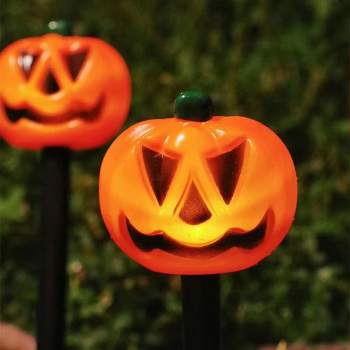 Halloween Solar Pathway Pumpkin Lights for Garden Yard Outdoor Decoration Set of 5