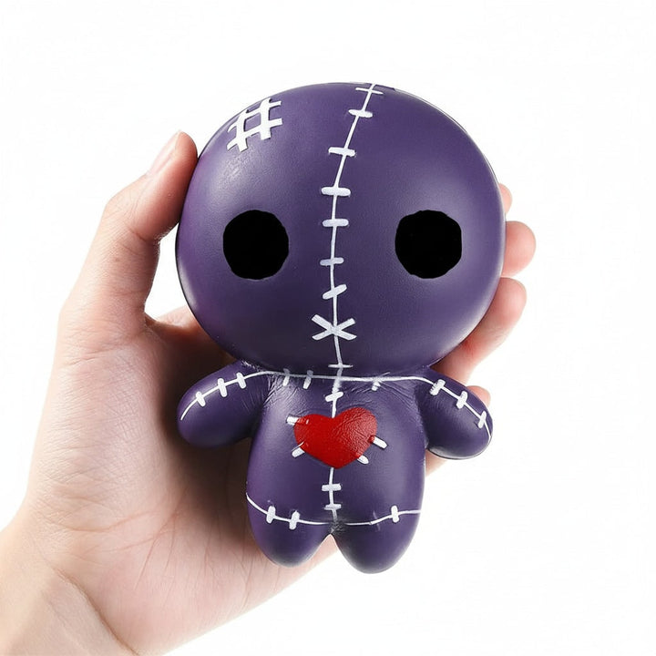 Halloween Squishy Toy Stress Relief Balls with Slow Rising Foam Voodoo Doll Design Banana