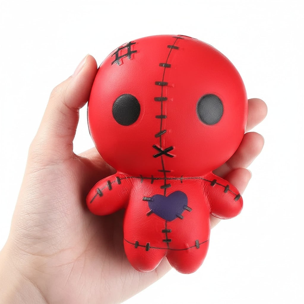 Halloween Squishy Toy Stress Relief Balls with Slow Rising Foam Voodoo Doll Design Banana