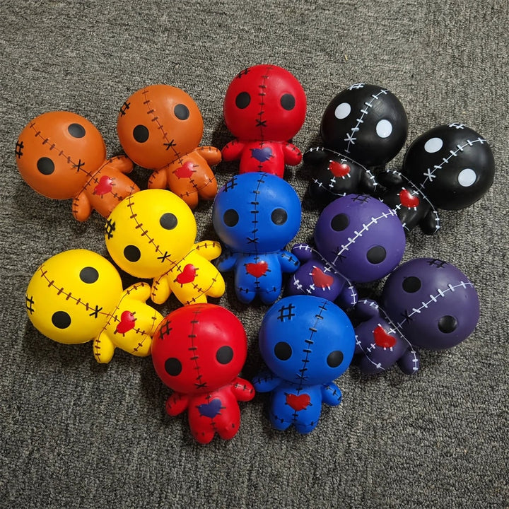 Halloween Squishy Toy Stress Relief Slow Rising Voodoo Doll Squeeze for Party Favors Bao Bun
